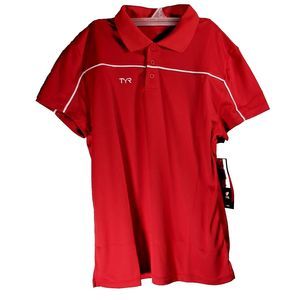 TYR Women's Alliance Tech Polo - Red - Size S - $40